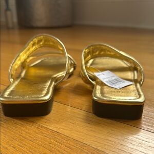 Rouge! Shimmering Gold Sandals
